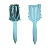 Peine de Diseño Cruzado Más Vendido con Púas Elásticas Huecas y Acanaladas para Cabello Voluminoso y Suave, Cepillo Masajeador del Cuero Cabelludo con Cojín de Aire y Cerdas de Jabalí