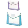 Bolsa tipo acordeón de gran capacidad A4, colorida, para oficina, contratos, información, papeles de examen de estudiante, clasificación, bolsa de almacenamiento impermeable, bolsa con botón