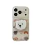 Soporte Magnético de Gato y Cachorro Lindo Funda para Teléfono Móvil 17Promax Adecuado para 16Pro Magnético Doble Capa 14Pro/15