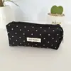 Bolsa de Lápices Repujada Literaria Retro Estudiante Gran Capacidad Bolsa de Papelería Estéreo Portátil Bolsa de Cosméticos Cosméticos Bolso de Mano para Mujer