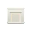 Gabinete Decorativo de Chimenea Negro Vintage Estilo Francés para Sala de Estar, Estante de Entrada Electrónico con Llama Simulada Estilo Europeo y Americano