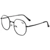 Gafas Metálicas Hexagonales Retro Asimétricas Nuevas para Adultos Miopes, Gafas Planas Anti-Luz Azul para Hombres y Mujeres