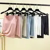 Conjunto de dos piezas para mujer de verano, modal, color liso, sexy, delgado, para casa, con camisola acolchada y shorts