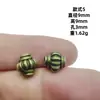 Novas Contas Tubulares Bronze Retrô Contas Barril Furo Grande Contas Soltas Contas Espaçadoras Material para Fazer Pulseira Colar Acessórios Atacado