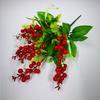 Flor simulada pequena torre de frutas vermelhas buquê de frutas de pinheiro sentir cola cereja vermelha casamento chinês arranjo de flores material decoração de casa