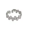 Anillo Geométrico Irregular de Diseño de Nicho para Mujer, Anillo Abierto de Alta Gama Retro Genial Elegante para el Dedo Índice