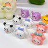 Acessórios de Cola de Creme Fofos de Desenho Animado Tridimensional DIY, Novas Contas Fofas em Formato de Ovo, Acessórios de Chaveiro Mais Vendidos