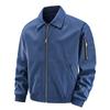 Chaqueta de Vuelo para Hombre Primavera y Otoño Nueva Tendencia Estilo Hong Kong Cuello Alto Resistente al Viento Juvenil Casual Versátil Chaqueta de Trabajo para Hombre