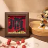 Nova Pintura Diamantada Estilo Chinês com o Caractere "Fu" para Riqueza, Moldura Oca DIY com Presente de Lingote, Colagem de Diamantes Criativa para Decoração de Entrada e Sala de Estar