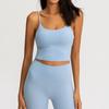 Nuevo Chaleco de Yoga para Mujer 2022 con Almohadilla en el Pecho Sexy Cinturón Delgado Hermosa Espalda Top de Yoga Medio Cabestrillo Ropa de Yoga