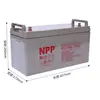 Batería Npp Npg12-10012V100Ah Panel DC EPS Solar UPS Suministro de Energía de Emergencia Gel