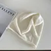 Gorro de punto transpirable de alta gama estilo japonés para mujer, nuevo gorro de lana de otoño con circunferencia de cabeza ampliada, sombrero adelgazante y que cubre la cabeza para clima frío