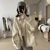 Chaqueta de Trabajo de Algodón Ji Da Ma Fina y Pequeña para Mujer Diseño de Primavera Otoño Sentido del Diseño Top Holgado Bolsillos Nuevo Retro Muchos