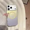 Funda magnética lateral con gradiente de dopamina adecuada para iPhone 17 Pro Max, Apple 16 Pro, anticaída 15 Pro