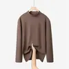 Camiseta Interior Térmica de Manga Larga Cálida de Otoño para Hombre, Casual Simple Moda Diaria, Se Puede Estampar o Bordar
