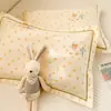 Fundas de Almohada Infantiles Bordadas Estampadas 100% Algodón, Juego de Dos, 30x50CM, para Bebés y Niños Pequeños, Funda de Almohada para Bebé 100% Algodón Puro