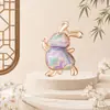 Coelho da Lua do Meio do Outono Estilo Chinês Brocado de Seda Coelho Pingente Acessórios DIY Joias Feitas à Mão Pingente de Colar Decoração de Bolsa de Carro