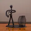 Metal Pequeño Contenedor de Bolígrafos de Escritorio Ironman Adornos Colección de Arte en Hierro Decoración Manualidades Banda Accesorios para el Hogar Regalos Regalos