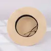 Sombrero de Paja para Vacaciones de Verano Versátil Casual Viaje a la Costa Sombrero de Sol para Mujer con Sombra Copa Plana Letra Sombrero de Playa