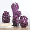 Ornatos de Alúmen Natural Abacaxi Roxo Ametista Ornatos de Mesa Cluster de Cristal de Abacaxi Cluster de Ametista Cenário Criativo para Casa