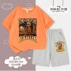 Conjunto de Camiseta de Manga Curta e Shorts Estampado para Meninos para o Verão