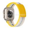 Adecuado para Correa de Apple Watch iWatch S12 Etiqueta de Cuero Bucle de Nailon Wild Trail Correa Ultra4