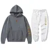 2025 Amazon Aliexpress Traje Deportivo para Hombre Sudadera con Capucha de Forro Polar Sudadera Más Fácil de Combinar Traje Deportivo Casual