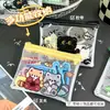 Porta-moedas Gatinho Preto Bolsa de Moedas Transparente de PVC Fofa Bolsa de Armazenamento Portátil de Desenho Animado para Estudante Bolsa para Batom de Gato