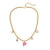 [Ice Moe] Collar con colgante de gota de dopamina transfronteriza, cadena de clavícula ligera de lujo con alta retención de color N1479