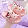 Novas Chinelos Infantis Sanrio para o Verão, Chinelos Deslizantes Antiderrapantes My Melody para Meninas, para Uso Doméstico Interno, Transfronteiriço