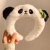 Faixa de Cabelo de Pelúcia para Lavar o Rosto e Maquiagem, Orelhas de Gato e Urso Fofas de Desenho Animado, Acessórios de Cabelo Femininos de Desenho Animado com Estampa de Leopardo, Novos Acessórios de Cabeça