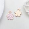 1 Gota rosa aceite DIY accesorios de joyería hechos a mano aleación colgante pequeño aretes aretes colgante de collar material
