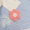 Color Macarrón Peluche Flor DIY Pasador Tocado Decoración Material Estilo Coreano Flor Colorida Accesorios de Ropa Hecho a Mano