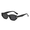 Gafas de Sol Retro Ojo de Gato Color Cacao para Mujer, Protección Solar de Verano, Gafas de Sol Polarizadas de Moda para Mujer, Estilo Chica Picante para Vacaciones