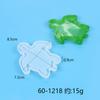 Molde de epóxi diy série animais marinhos molde de silicone com areia movediça pingente de chaveiro pingente joia molde de estrela do mar