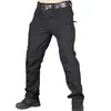 Pantalones Tácticos Transfronterizos con Múltiples Bolsillos, Pantalones Largos de Cuadros Duraderos para el Trabajo, Pantalones Largos para Hombre de Tallas Grandes para Exteriores