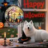 Pedra Tumular de Halloween Transfronteiriça Vidro Colorido Ornamento Pendurado Decoração de Vidro para Casa Decoração de Janela Jardim Apanhador de Sol