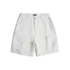 Nanxia Estilo Coreano Verano Nuevo Holgado Ropa de Trabajo Bolsillo Grande Simple Mezclilla Moda Pantalones Cortos Casuales de Cinco Puntos para Hombre