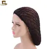 Red Trenzada de Ganchillo Hecha a Mano para Mujer, Bolsillo de Malla, Sombrero para el Cabello de Placa de Malla, Gorro de Noche, Lazo Retro, Estilo Retro