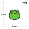 Nuevos y lindos parches bordados de animales de dibujos animados para computadora con osos, ranas y naranjas, para ropa DIY y venta al por mayor