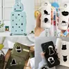 50 Pacotes de Adesivos Diário Gato Preto Podem Decorar Bolsas, Capas de Celular iPad, Copos de Café, Malas, Adesivos à Prova d'Água