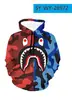 Suéter 3D Bape cabeza de mono estampado cabeza de tiburón patrón cos suéter con capucha sudadera con capucha y cremallera al por mayor