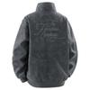 Chaqueta de Hombro Caído de Nuevo Estilo para Hombre, Otoño High Street Cool Bordado Pesado Abrigo de Pareja, Chaqueta de Cuero de Cuello Alto de Marca Trendy Juvenil