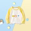 Camiseta Bebê Primavera, Outono e Verão Roupas Básicas de Algodão de Manga Longa para Crianças Meninos e Meninas Roupas Finas de Verão Tops para Bebês