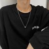 Marca de Moda Collar Pequeño de Cintura para Hombre Diseño Nicho para Hombre Colgante de Lujo Ligero de Alta Gama Cadena Clavicular Versátil Cadena de Lana para Otoño e Invierno