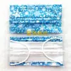 Máscara Marca Chao Adulto Descartável Estampada Tecido Spunlaced Três Camadas Tecido Meltblown Xadrez Comércio Exterior Transfronteiriço Atacado