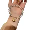 Pulsera Colgante de Ponis con Textura Transparente, Exquisita y Dulce, Adecuada para Mujeres, Versátil para el Uso Diario y Realza el Cutis
