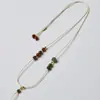 Cordón de collar ajustable tejido a mano para colgante de jade Hetian, adecuado para hombres y mujeres, estilo fino con cordón de sándalo de montaña antiguo