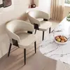 Silla de Comedor de Lujo Ligero Estilo Italiano con Respaldo para Comedor del Hogar, Silla con Respaldo Minimalista Moderna Nórdica, Taburete de Reunión de Hotel