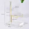 Suporte de Exibição de Cristal de Noz Ornaments Brinquedos de Minerais de Jade Suporte de Exibição de Jade Prateleira de Pedras Minerais